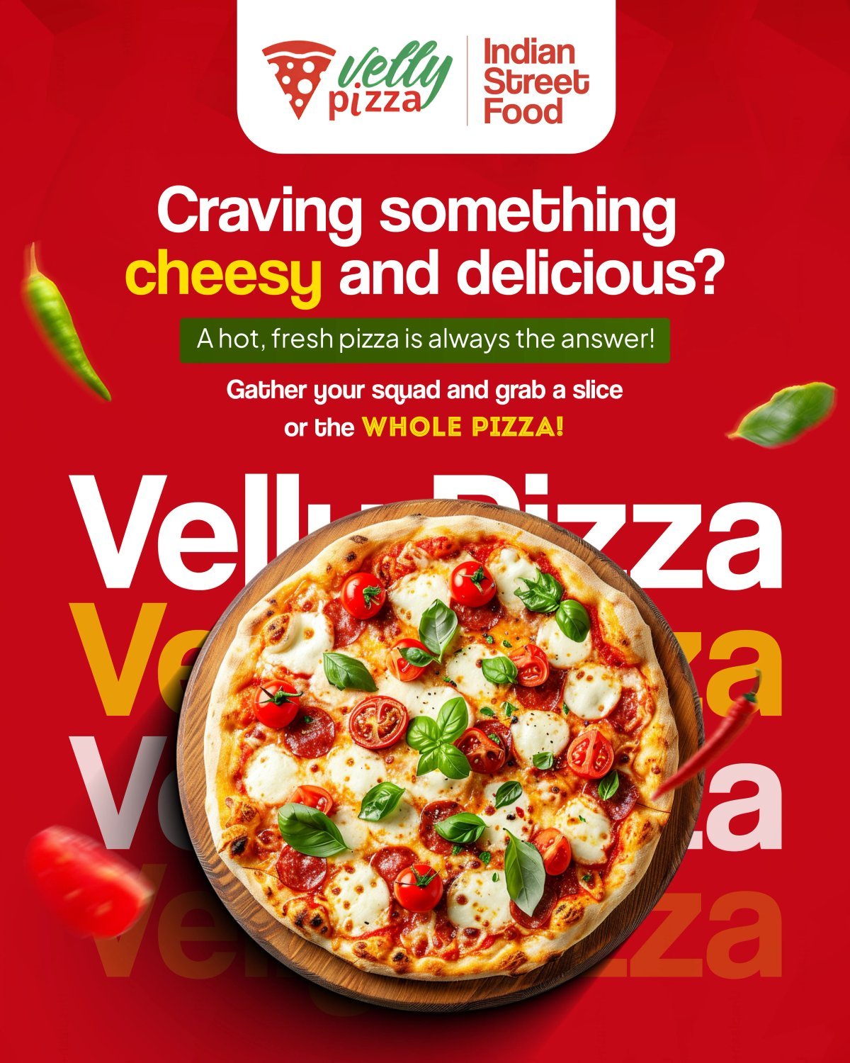 social velly pizza – Vivek Jadli, Graphic Designer in Dehradun, Uttarakhand